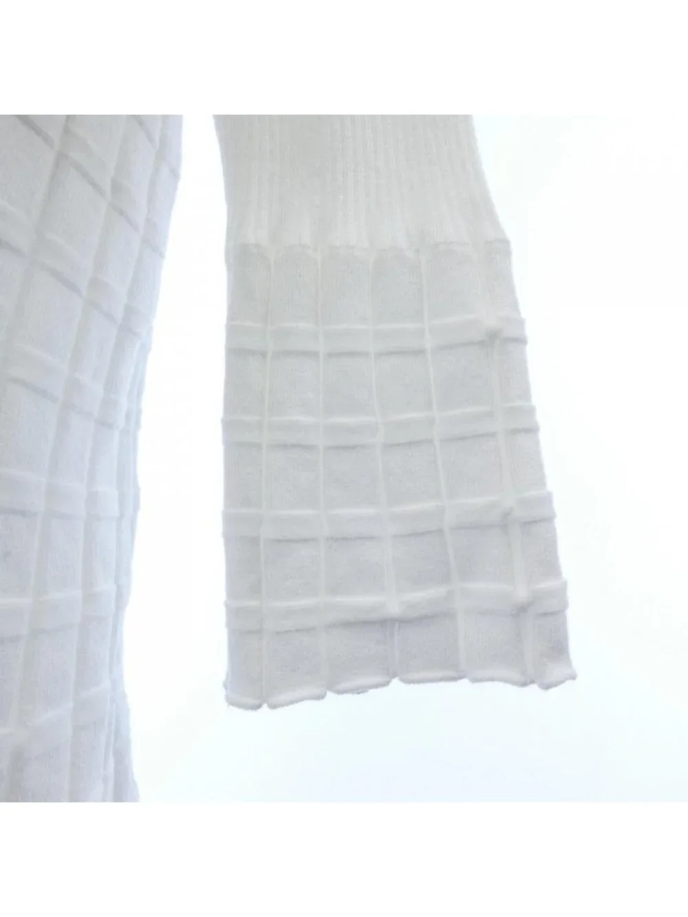 Chanel Long Cardigan White